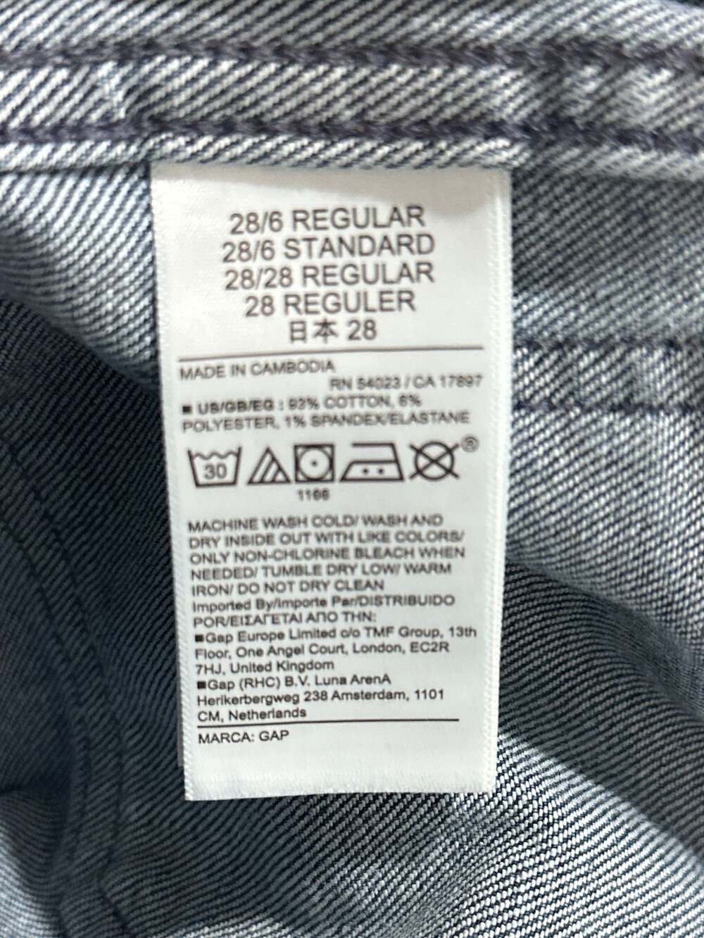 GAP High Rise '70s Flare Jeans, Sz 28/6R - Picture 10 of 10